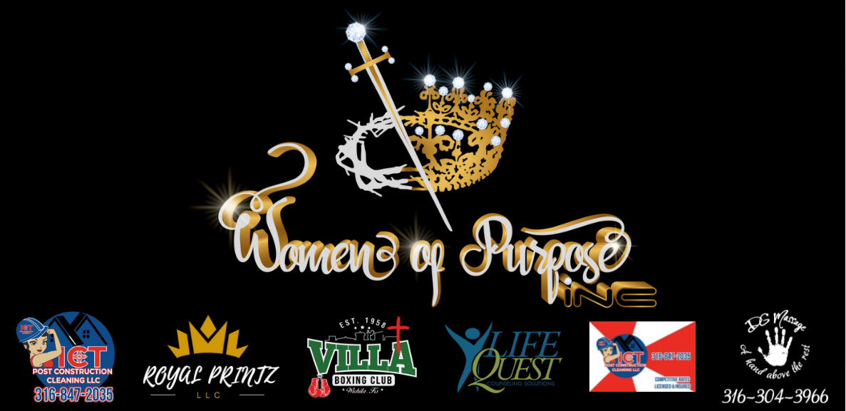 Women of Purpose Inc sponsors: ICT Post Construction Cleaning, Royal Printz, Villa Boxing Club, LifeQuest Counseling Solutions, JG Massage
